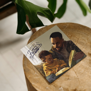 Father & Son Reading Father's Day Card
