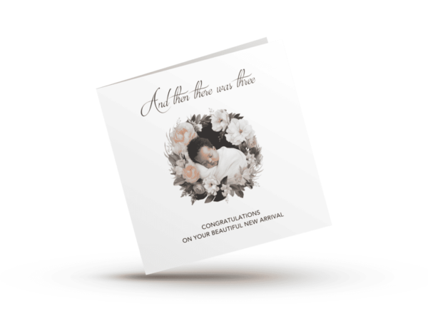 Flower New Baby Congratulations Card - Image 2