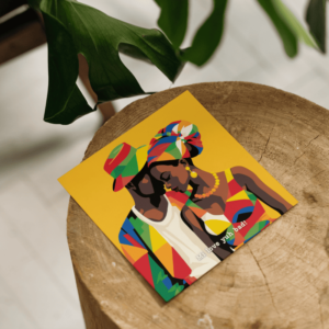 Mi love yuh bad - Black Anniversary Card, Black Valentine's Card, Jamaican Card