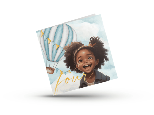 Balloon Birthday Card for Ages 1-6 - Image 5