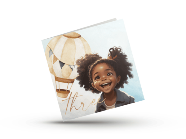 Balloon Milestone Birthday Card for Ages 1-6 - Image 4