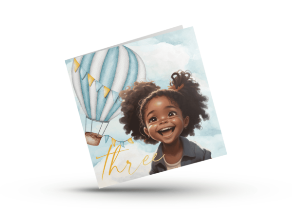 Balloon Birthday Card for Ages 1-6 - Image 4