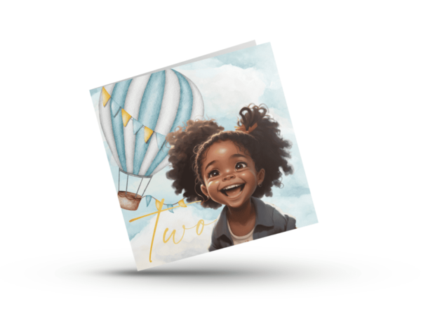 Balloon Birthday Card for Ages 1-6 - Image 3