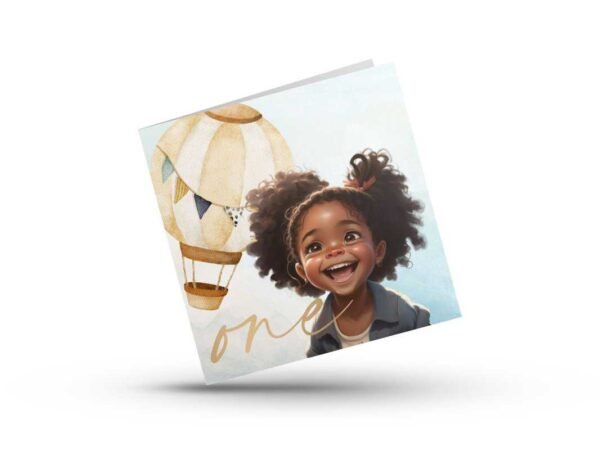 Balloon Milestone Birthday Card for Ages 1-6 - Image 2