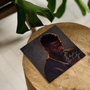 Black Sympathy Card, Black Condolence Card For Men