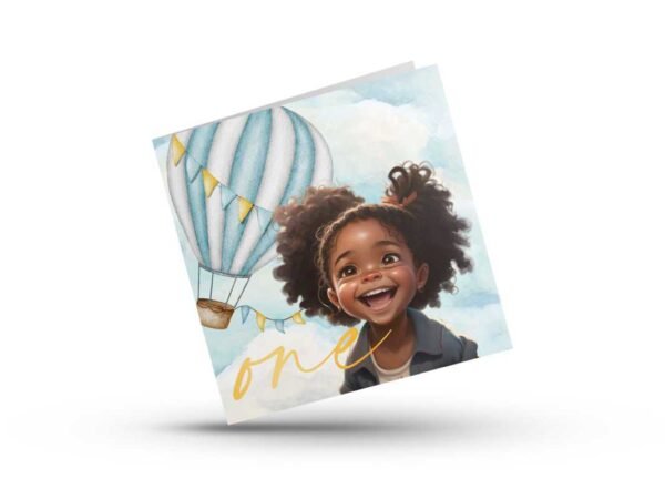 Balloon Birthday Card for Ages 1-6 - Image 2