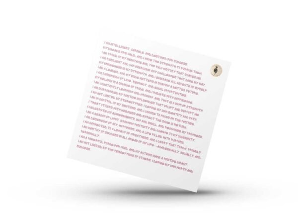 Cute Girl Affirmation Card - Image 2
