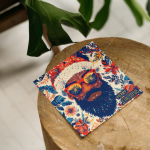 Cool Black Santa Card